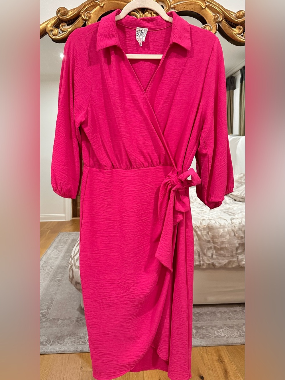NAÏF Bright Fuchsia Pink Sexy Wrap Dress